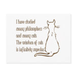 Wisdom of Cats Post Cards