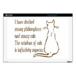 Wisdom of Cats Skin For 17" Laptop