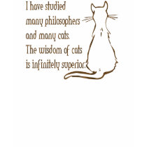 Wisdom of Cats t-shirts