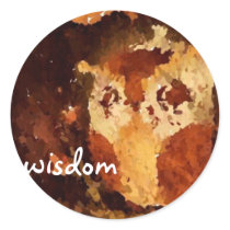 Wisdom: Owl Finger Oil Stickers by coudra Wisdom: Owl Finger Oil Stickers