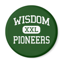 Wisdom - Pioneers - Middle - Saint Agatha Maine magnets by customteamsportswear Wisdom - Pioneers - Middle - Saint Agatha Maine magnets