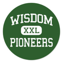 Wisdom - Pioneers - Middle - Saint Agatha Maine stickers by customteamsportswear Wisdom - Pioneers - Middle - Saint Agatha Maine stickers
