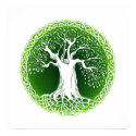 Wisdom Tree (green version) posters