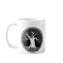 Wisdom Tree (large image version on back) mugs by IceFaerie Wisdom Tree (large image version on back) mugs