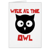Wise as the Owl Card