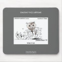 Wise Crack Owl Cartoon Funny Mouse Pad mousepads by beardiethor123 Wise Crack Owl Cartoon Funny Mouse Pad mousepads