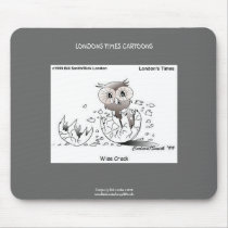 Wise Crack Owl Cartoon Funny Mouse Pad mousepads by beardiethor123 Wise Crack Owl Cartoon Funny Mouse Pad mousepads