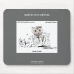 Wise Crack Owl Cartoon Funny Mouse Pad mousepads