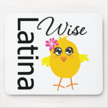 Wise Latina Chick mousepads by chicktshirts Wise Latina Chick mousepads