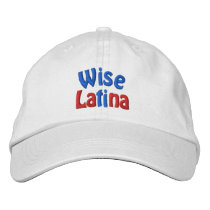 Wise Latina (Panama) embroidered hats by cmazzadesign Wise Latina (Panama) embroidered hats
