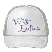 Wise Latina White Cap Mesh Hat