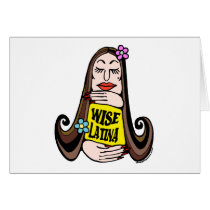 Wise Latina Woman Cards