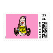 Wise Latina Woman Stamps by giftgasms Wise Latina Woman Stamps