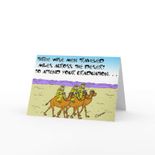 Wise Men At Graduation card