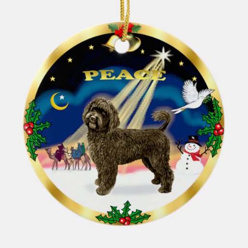 Wise Men -Brown Portuguese Water Dog Ornament