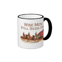Wise Men Still Seek Him, Christmas Ringer Coffee Mug