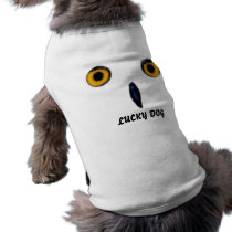 Wise Old Owl Eyes Dog Tee