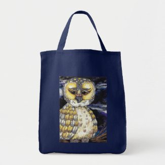 Wise Old Owl Grocery Tote bag bag