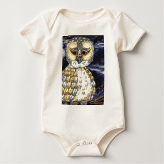 Wise Old Owl infant creeper shirt