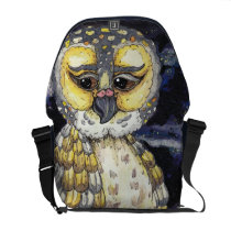 Wise Old Owl Messenger Bag