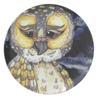 Wise Old Owl Plate plate