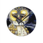 Wise Old Owl Wall Clocks