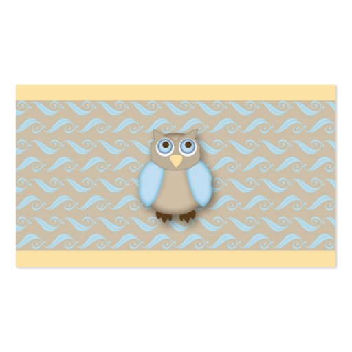 Wise Owl Business Card (back side)