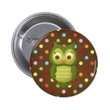 Wise Owl Button