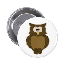 Wise Owl Button