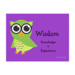 Wise Owl Card Post Cards