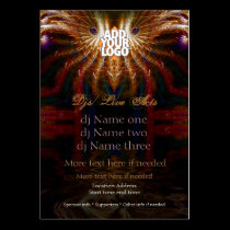 Wise Owl Fractal Mini Flyer business cards