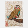 Wise Owl Golden Damask Towel