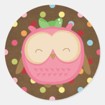 Wise Owl Hoot Sticker