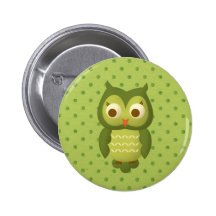 Wise Owl Pinback Button