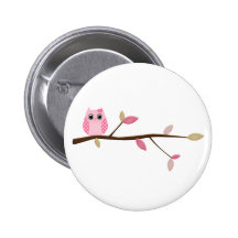Wise Owl Pinback Buttons