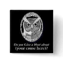 Wise Owl Support Badge Button