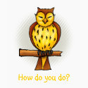 Wise owl - T-shirt template