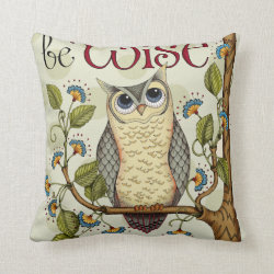 Wise Owl - Throw Pillow