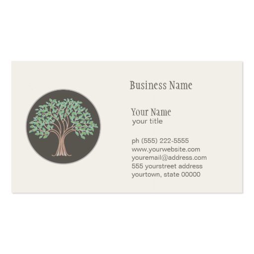 Wise Tree Business Card (front side)
