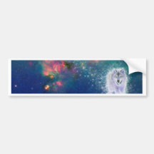 Wise Wolf Bumper Sticker