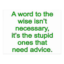 Wise Word Post Card
