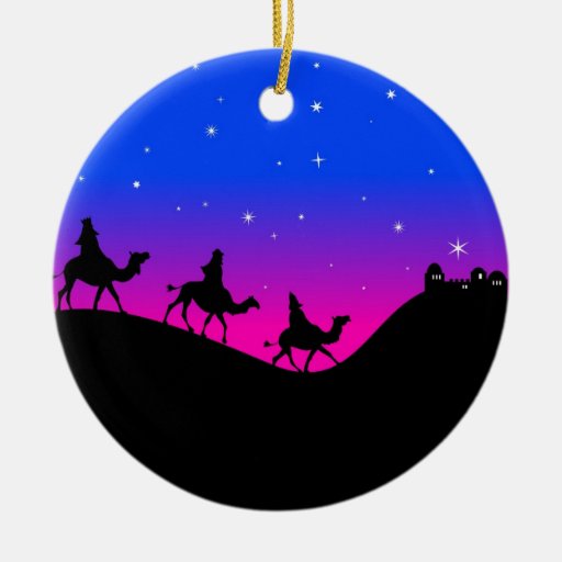 wisemen double sided ceramic round christmas ornament zazzle wisemen double sided ceramic round christmas ornament zazzle