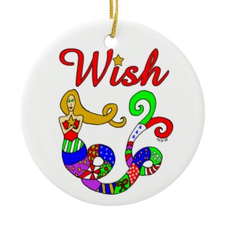 Wish Holiday Mermaid ornament