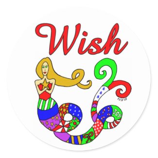 Wish Holiday Mermaid sticker