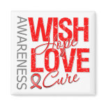 Wish Hope Love Cure AIDS HIV magnets