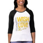 Wish Hope Love Cure Childhood Cancer t-shirts
