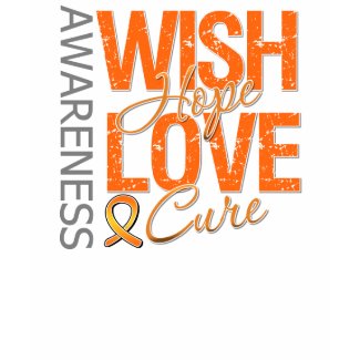 Wish Hope Love Cure Leukemia shirt