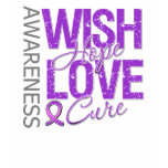 Wish Hope Love Cure Lupus t-shirts