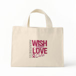 Wish Hope Love Cure Sickle Cell Anemia bags