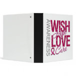 Wish Hope Love Cure Sickle Cell Anemia binders